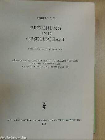 Erziehung und Gesellschaft