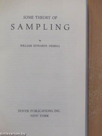 Some Theory of Sampling