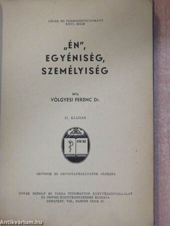 "Én", egyéniség, személyiség