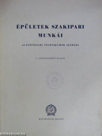 Épületek szakipari munkái