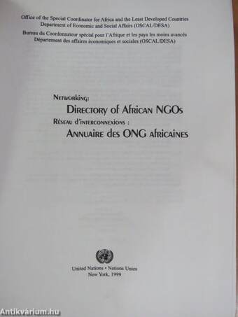 Networking: Directory of African NGOs/Réseau d'interconnexions: Annuaire des ONG Africaines