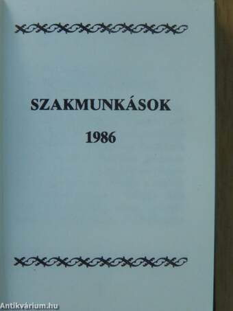 Szakmunkások 1986 (minikönyv)