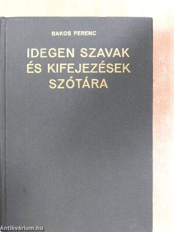 Idegen szavak és kifejezések szótára