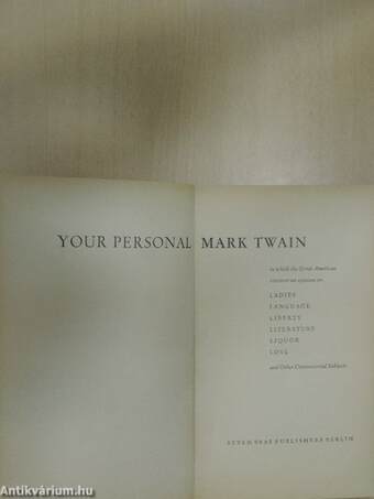 Your Personal Mark Twain