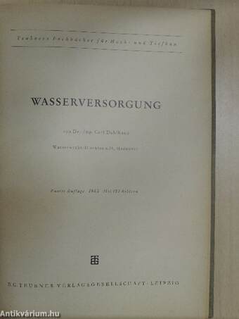 Wasserversorgung