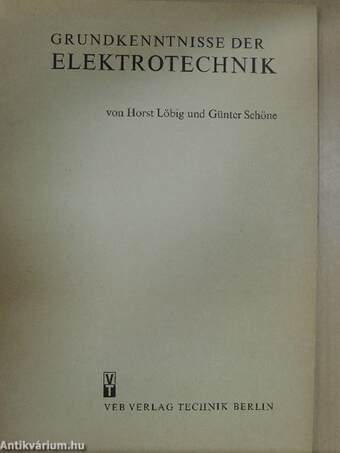 Grundkenntnisse der Elektrotechnik