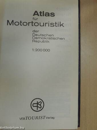 Atlas für Motortouristik der Deutschen Demokratischen Republik