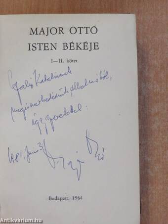 Isten békéje I-II. (dedikált példány)