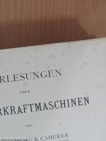 Vorlesungen über Wasserkraftmaschinen