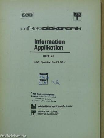 RFT MikroElektronik Information Applikation 41