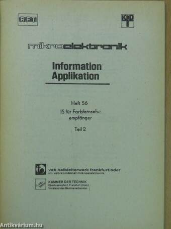 RFT MikroElektronik Information Applikation 56