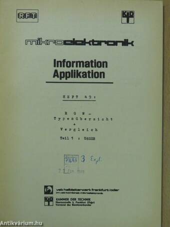 RFT MikroElektronik Information Applikation 49