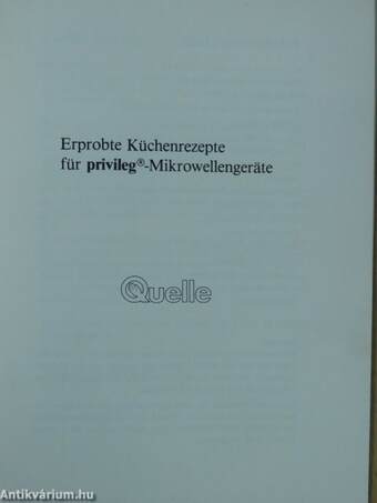 Mikrowellen Kochbuch