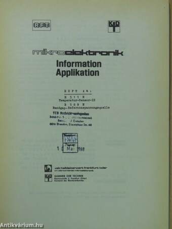 RFT MikroElektronik Information Applikation 44