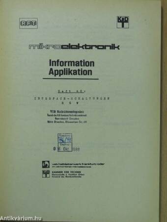 RFT MikroElektronik Information Applikation 48