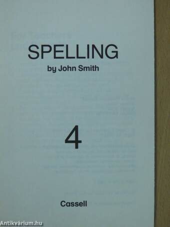 Spelling Book 4