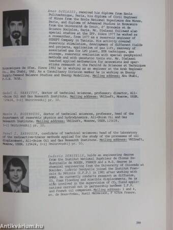 International Symposium on CO2 Enhanced Oil Recovery Proceedings 1983