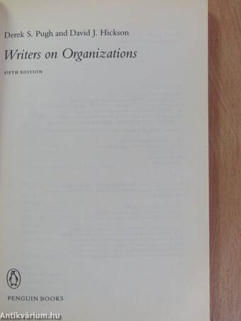 Writers on Organizations