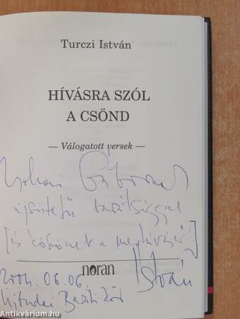 Hívásra szól a csönd (dedikált példány)