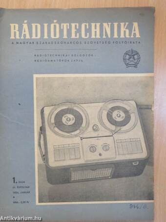 Rádiótechnika 1954. (nem teljes évfolyam)