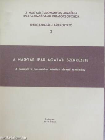 A magyar ipar ágazati szerkezete