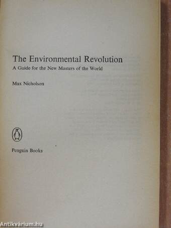 The Environmental Revolution