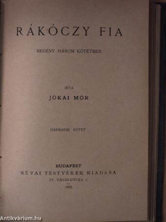 Rákóczy fia I-III.