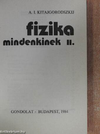 Fizika mindenkinek II.