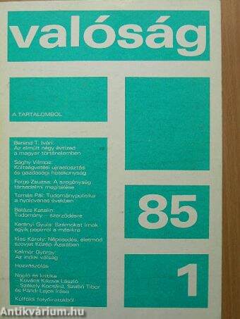 Valóság 1985. január