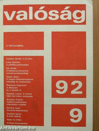 Valóság 1992. szeptember