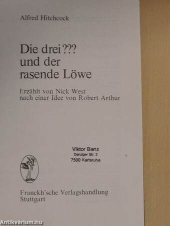 Die drei ??? und der rasende Löwe