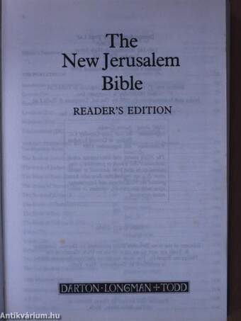 The New Jerusalem Bible