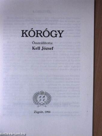 Kórógy (dedikált példány)