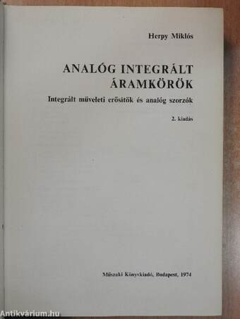 Analóg integrált áramkörök