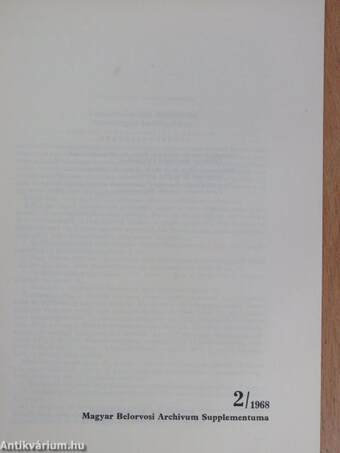 Tapasztalataink Halidorral neurologiai kórképekben/Mozgásszervi betegségek Scutamil-C kezelése/Scutamil-C alkalmazása rectoscopos és laparoscopos vizsgálat előkészítésére