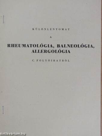 Az üvegporc kémiai összetételének változása kísérletes hypersensitivitás és hideg hatására