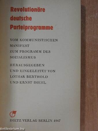 Revolutionäre deutsche Parteiprogramme