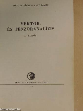 Vektor- és tenzoranalízis