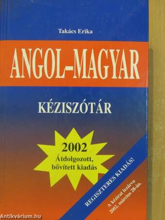 Angol-magyar kéziszótár