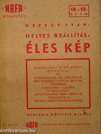 Helyes beállítás: Éles kép