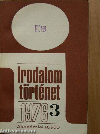 Irodalomtörténet 1976/3.