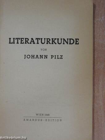 Literaturkunde