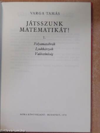 Játsszunk matematikát! 1.