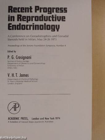 Recent Progress in Reproductive Endocrinology