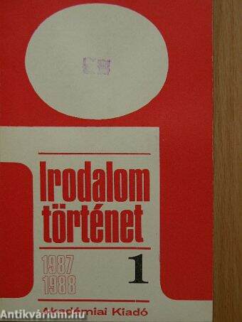 Irodalomtörténet 1987-1988/1.