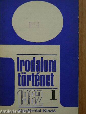 Irodalomtörténet 1982/1.