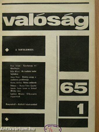 Valóság 1965. január