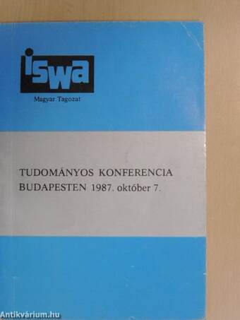 Tudományos konferencia Budapesten 1987. október 7.