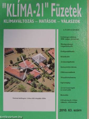 "Klíma-21" Füzetek 2010/63.