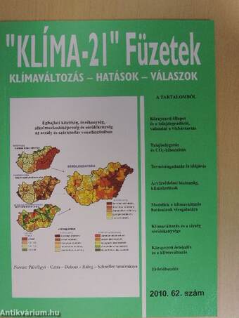 "Klíma-21" Füzetek 2010/62.